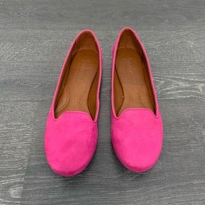 Pink loafers